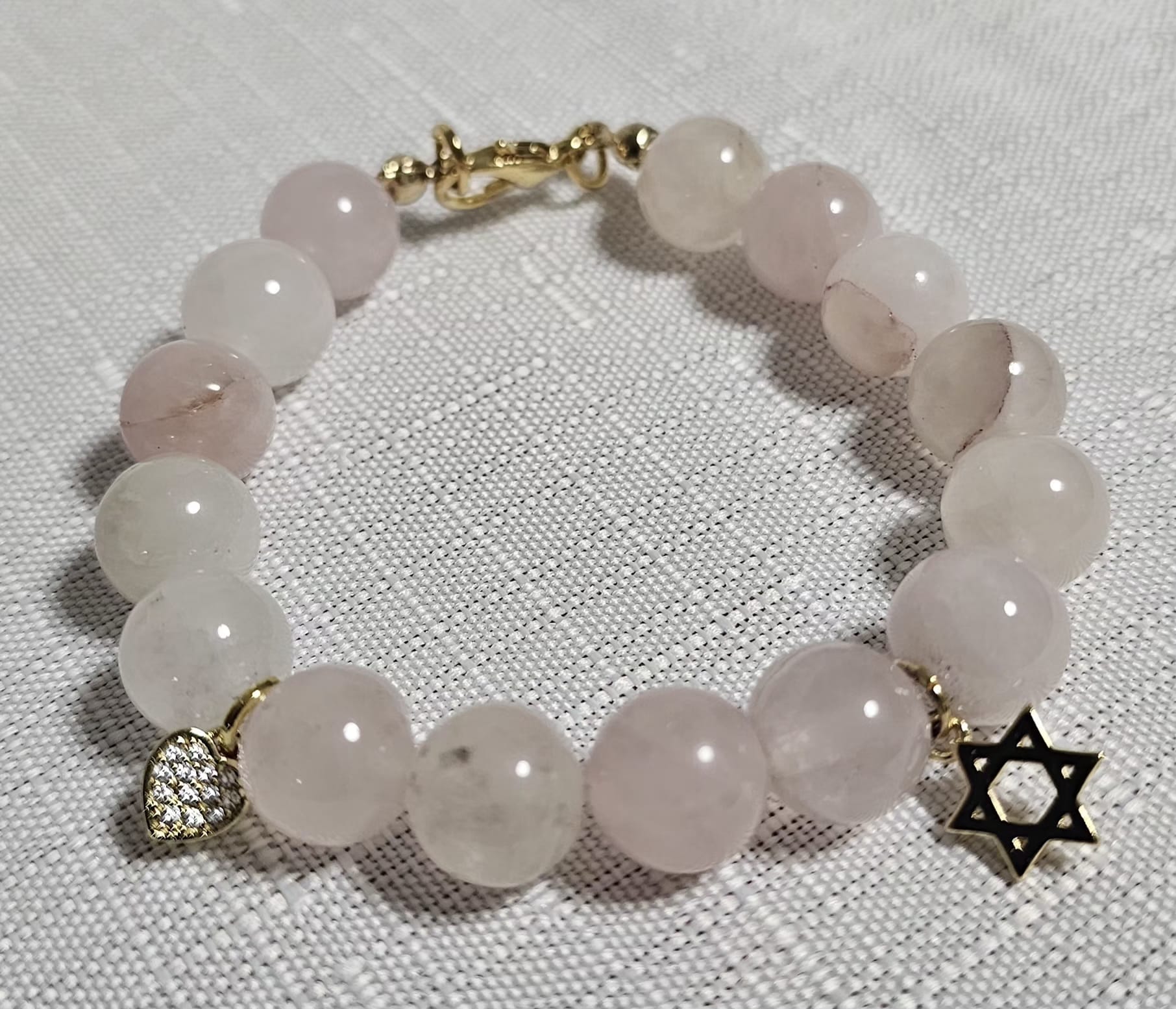 צמיד רוז קוורץ